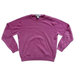 Cashmere Pink 2 Ply Yarn Sweater Size Large
